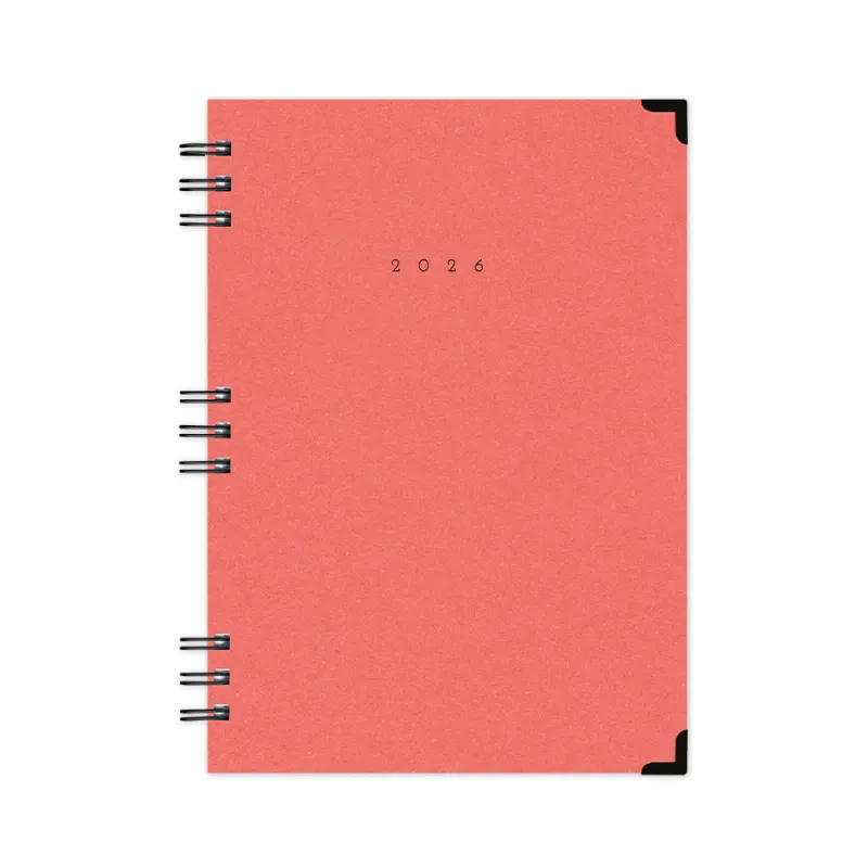 Adbook - Ημερήσιο Ημερολόγιο Spiral Cotton 2026, Terracota 17x25 HM-3123-44