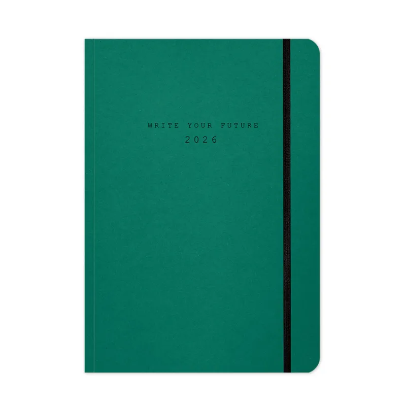 Adbook - Ημερήσιο Ημερολόγιο Eco Elastic 2026, Mint 17x25 HM-3213-31