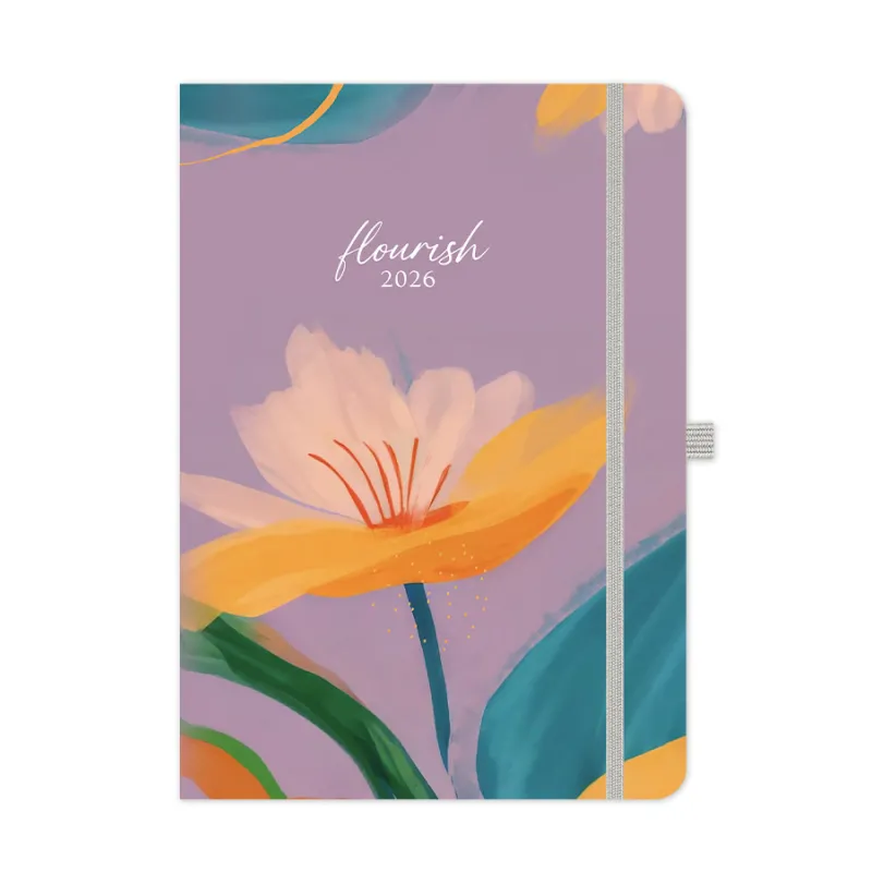 Adbook - Ημερήσιο Ημερολόγιο Free Dream 2026, Flourish 17x25 HM-2503A