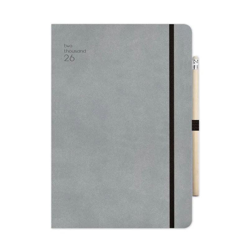 Adbook - Ημερήσιο Ημερολόγιο Handy 2026, Grey 9x13 HM-9226-12