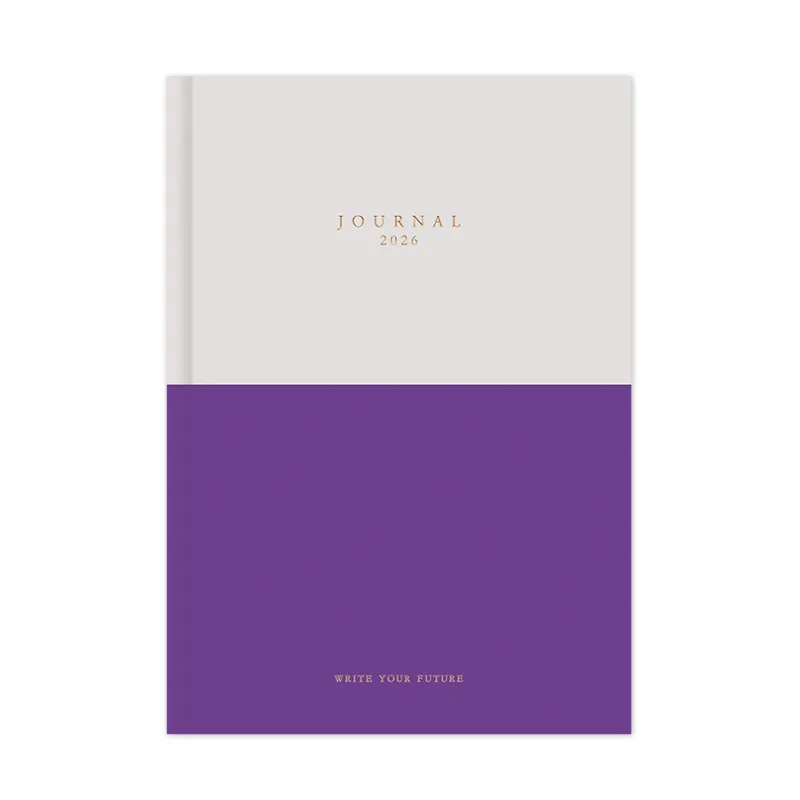 Adbook - Ημερήσιο Ημερολόγιο Journal 2026, Purple 14x21 HM-2434-66