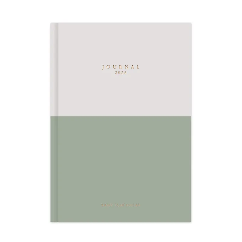 Adbook - Ημερήσιο Ημερολόγιο Journal 2026, Sage Leaf 17x25 HM-2433-39