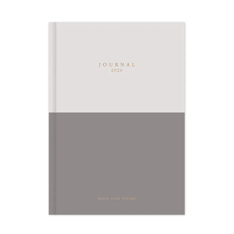 Adbook - Ημερήσιο Ημερολόγιο Journal 2026, Stone 17x25 HM-2433-15