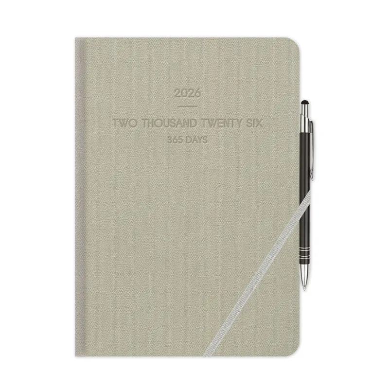 Adbook - Ημερήσιο Ημερολόγιο Lieve 2026, Beige 17x25 HM-9503-40