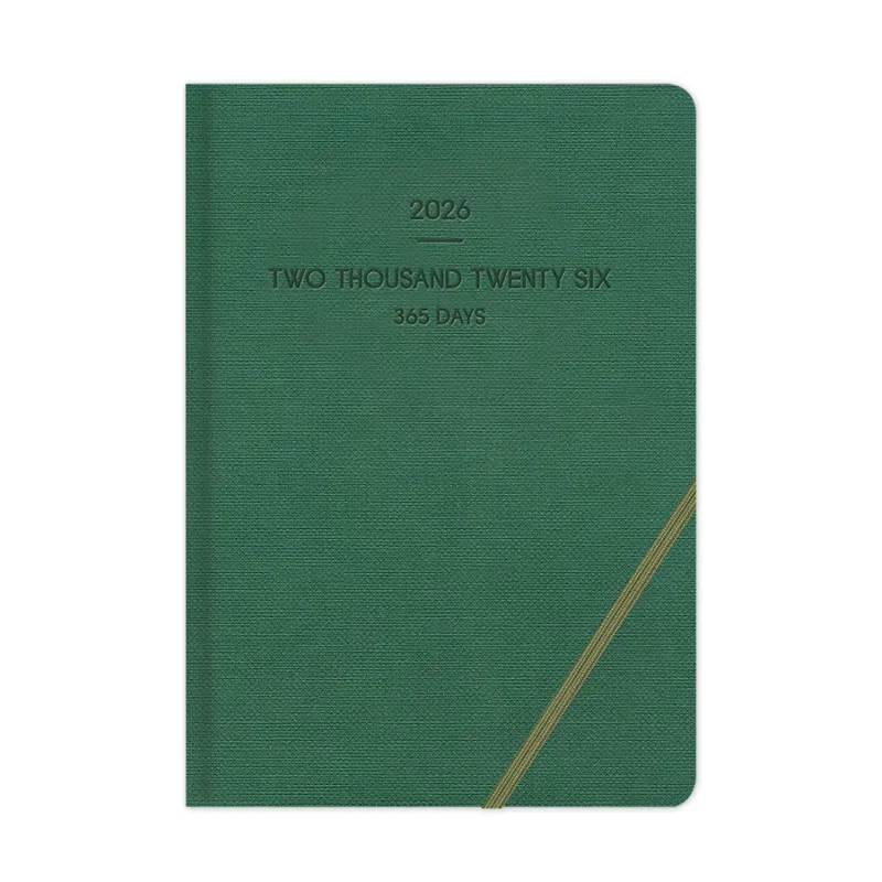 Adbook - Ημερήσιο Ημερολόγιο Lieve 2026, Green 17x25 HM-9503-32