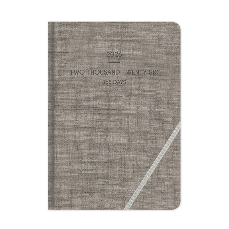 Adbook - Ημερήσιο Ημερολόγιο Lieve 2026, Grey 17x25 HM-9503-12