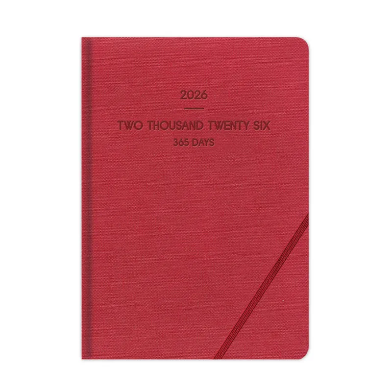 Adbook - Ημερήσιο Ημερολόγιο Lieve 2026, Red 17x25 HM-9503-52