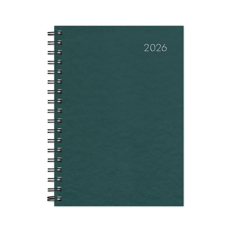 Adbook - Ημερήσιο Ημερολόγιο Spiral Very Simple 2026, Green 17x25 HM-1026-32