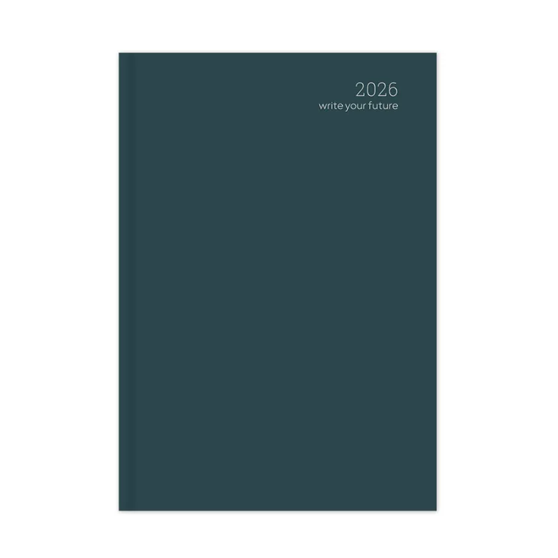 Adbook - Ημερήσιο Ημερολόγιο Simple Velvet Edition 2026, Blue Navy 17x25 HM-1013-20