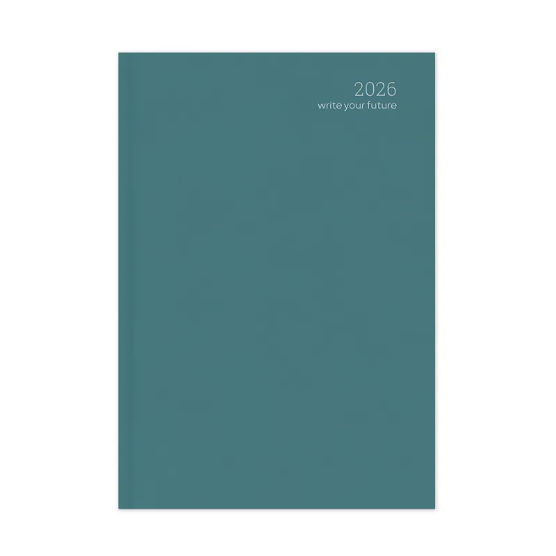 Adbook - Ημερήσιο Ημερολόγιο Simple Velvet Edition 2026, Cadet Blue 17x25 HM-1013-22