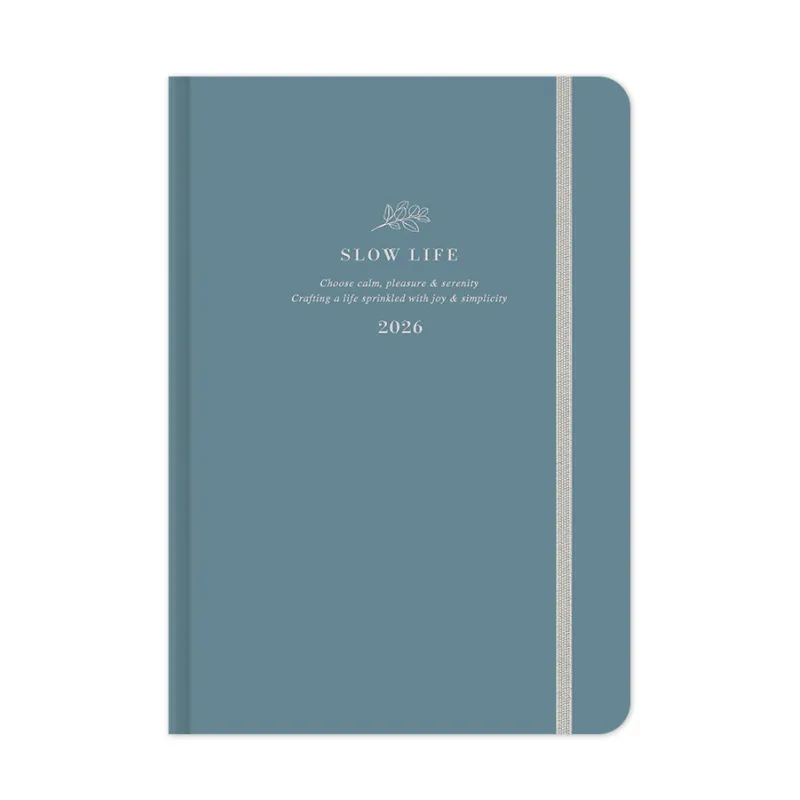 Adbook - Ημερήσιο Ημερολόγιο Slow Life 2026, Cadet Blue 14x21 HM-1234-22
