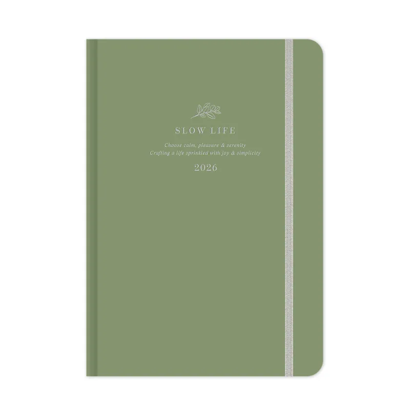 Adbook - Ημερήσιο Ημερολόγιο Slow Life 2026, Light Green 12x17 HM-1235-33
