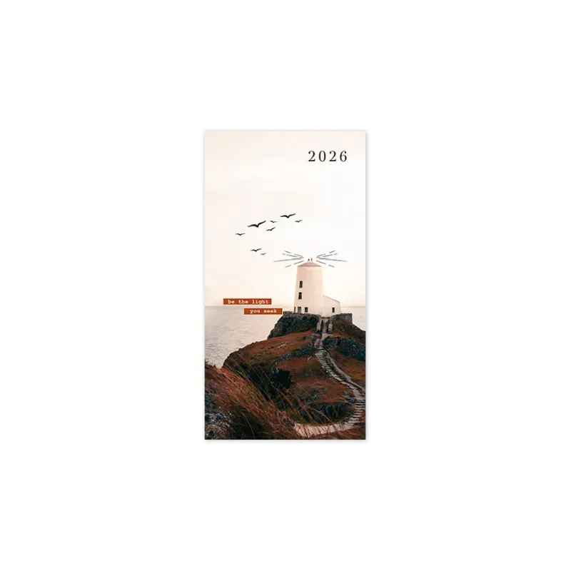 Adbook - Εβδομαδιαίο Ημερολόγιο Aesthetic 2026, Be The Light You Seek 9x17 HM-3449D