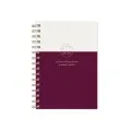 Adbook - Ακαδημαϊκό Εβδομαδιαίο Ημερολόγιο Σπιράλ Bronze 2026-2027, Bordeaux 14x21 HM-1237-67