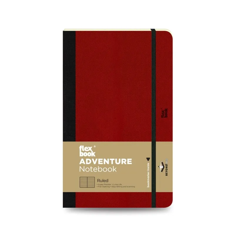 The Writing Fields - Σημειωματάριο Adventure 13x21 Ριγέ, Red 21.00080