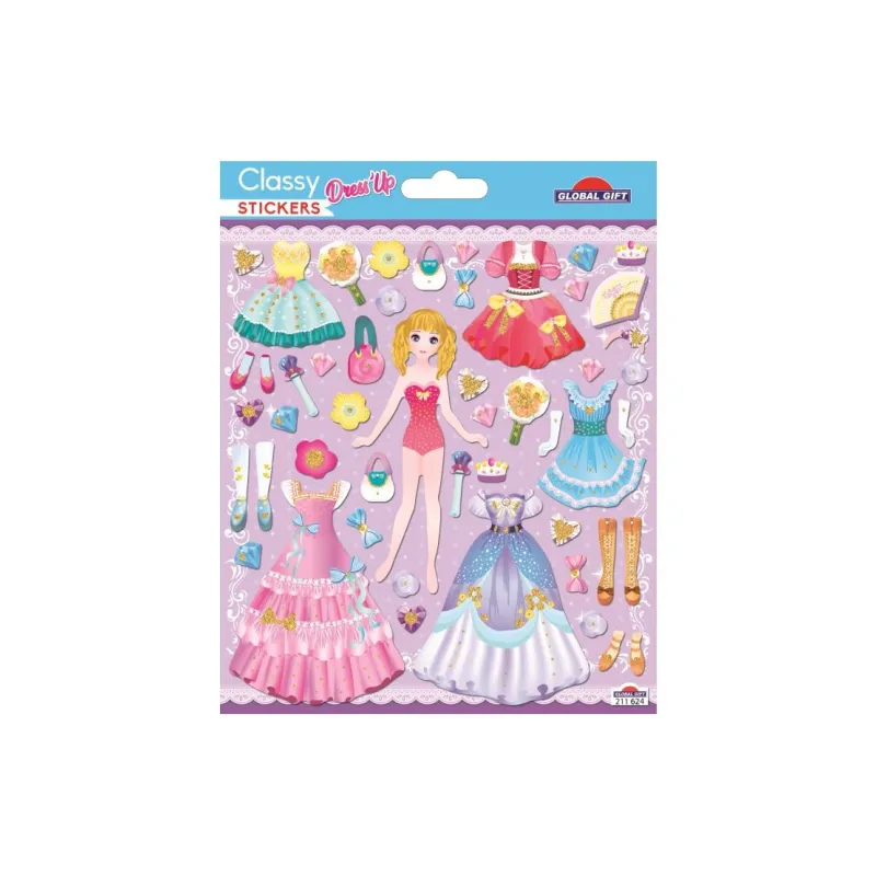 Global Gift - Αυτοκολλητάκια, Dresses 211624