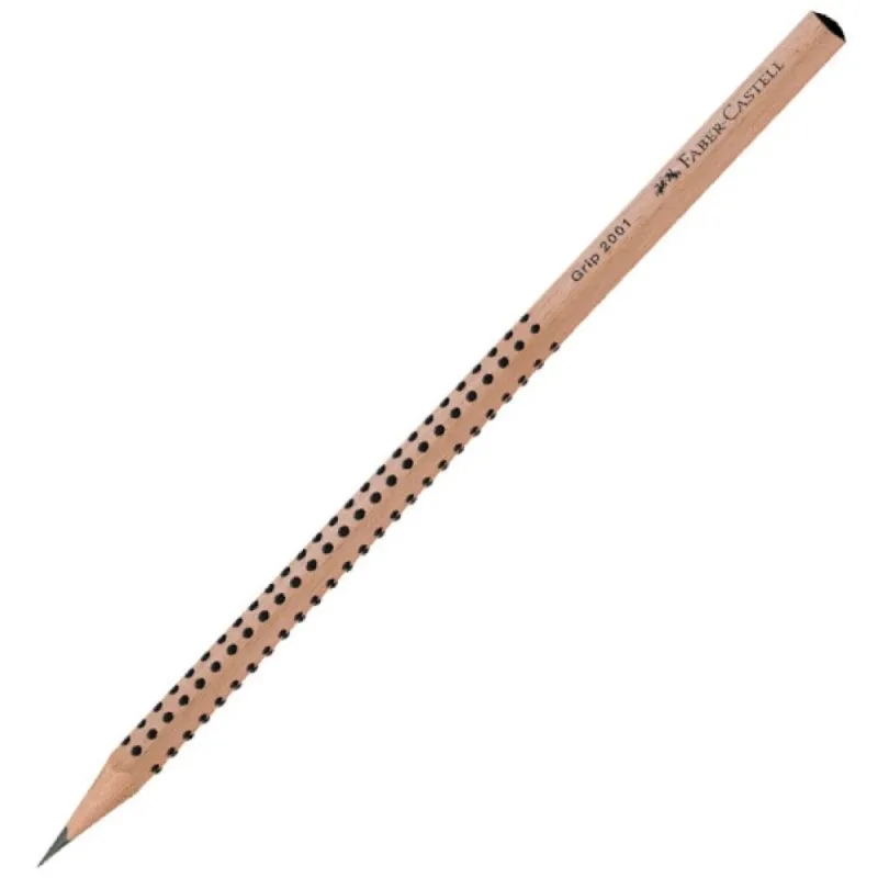 Faber Castell - Μολύβι Grip 2001, Φυσικό Ξύλο Μαύρο 217053