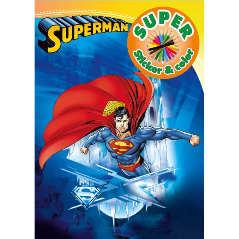 Βιβλίο Ζωγραφικής + Αυτοκόλλητα, Superman