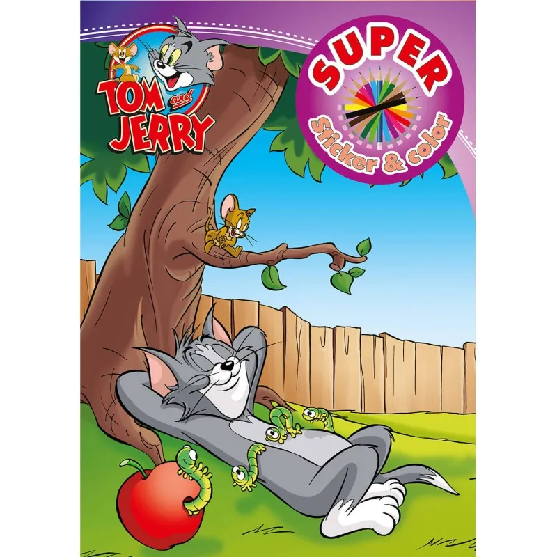 Βιβλίο Ζωγραφικής + Αυτοκόλλητα, Tom And Jerry