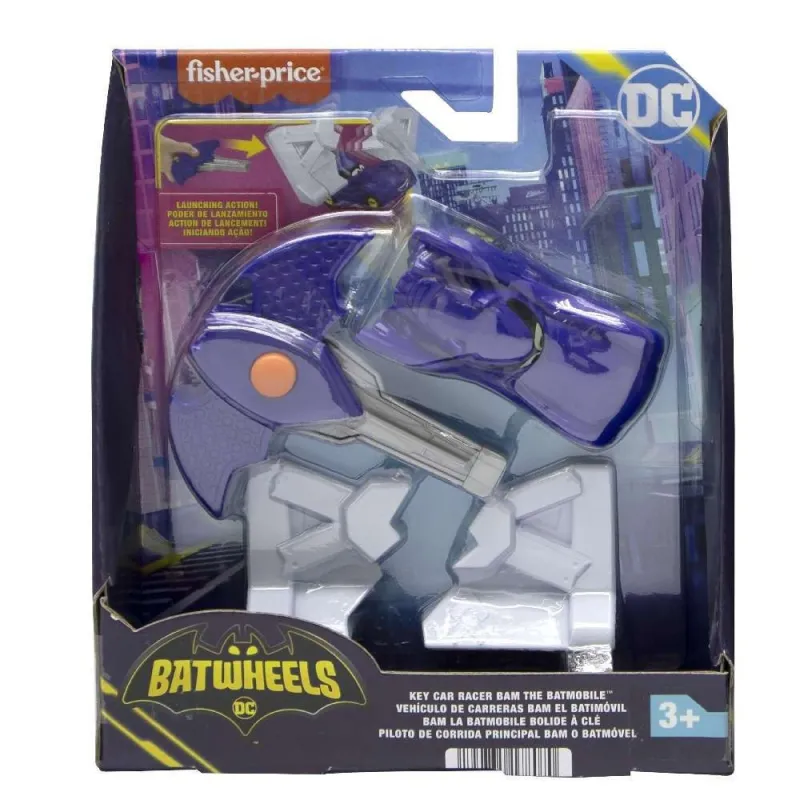 Fisher Price -  Όχημα Με Αξεσουάρ Bam The Batmobile HRJ54 (HRJ53)