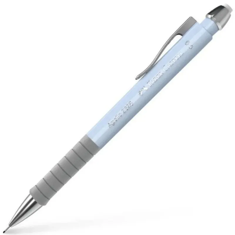Faber Castell - Μηχανικό Μολύβι Apollo 0.5mm, Με Γόμα Sky Blue 232512