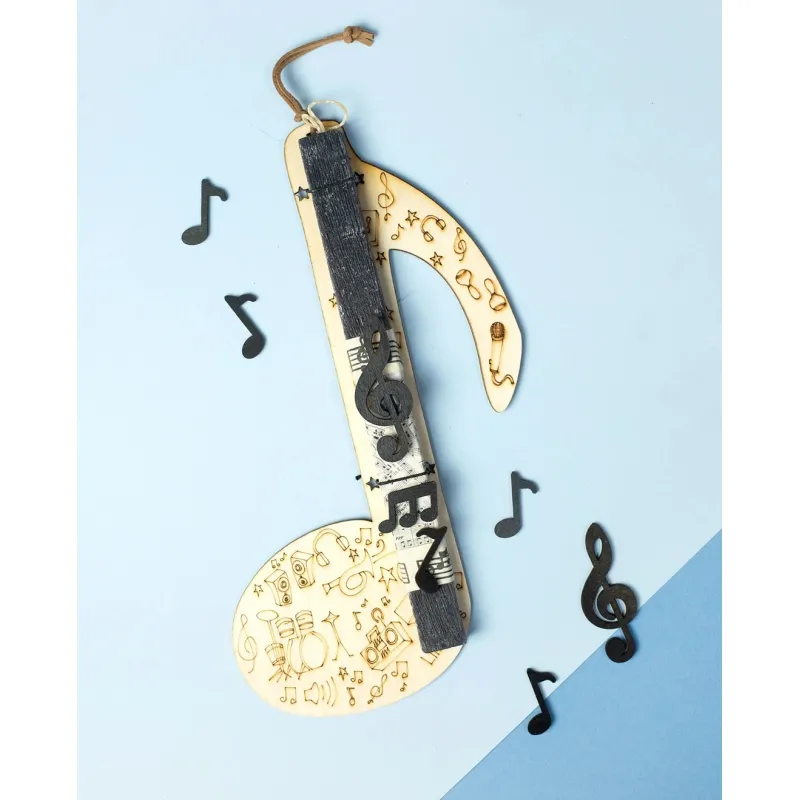 Life Likes - Λαμπάδα Νότα Μαύρη 2418