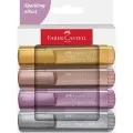Faber Castell - Μαρκαδόρος Υπογράμμισης Textliner 1546 Metalic 4 Τμχ 254674