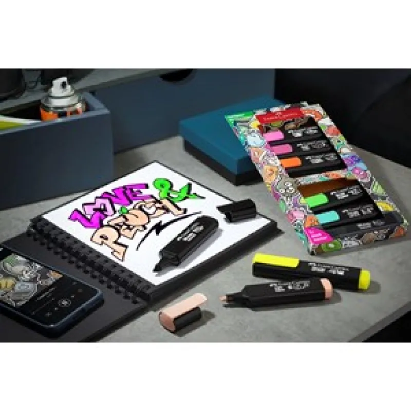 Faber Castell - Μαρκαδόροι Υπογράμμισης Textliner Graffiti 8τμχ 254692
