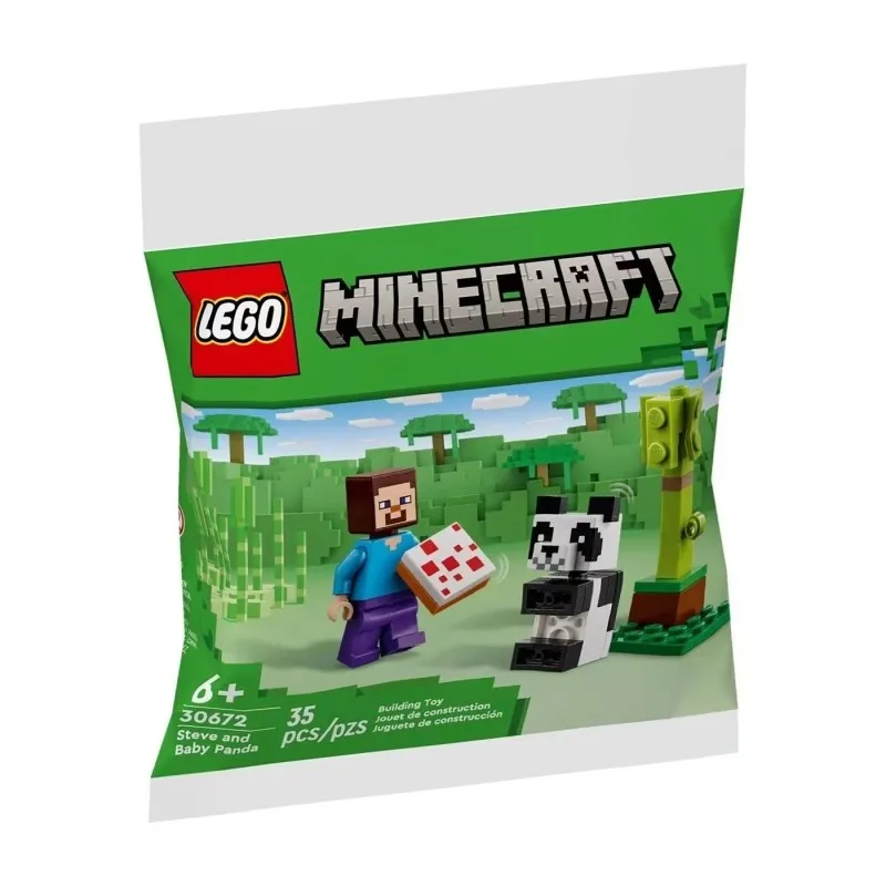 Lego Minecraft - Steve And Baby Panda 30672
