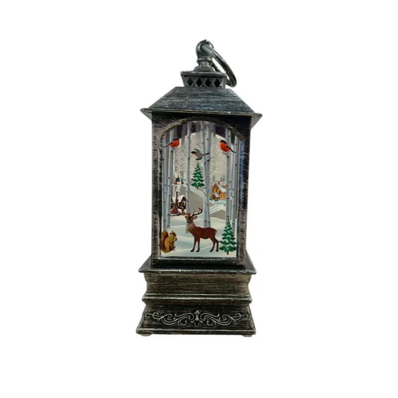 Νάκος ΑΒΕΕ – Διακοσμητικό Χριστουγεννιάτικο Φανάρι Με Φως Χρυσό 8x8x20.5εκ 3092912