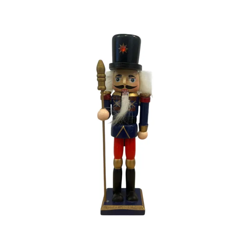 Νάκος ΑΒΕΕ - Μπλε Ξύλινος Καρυοθραύστης 18εκ 3093600