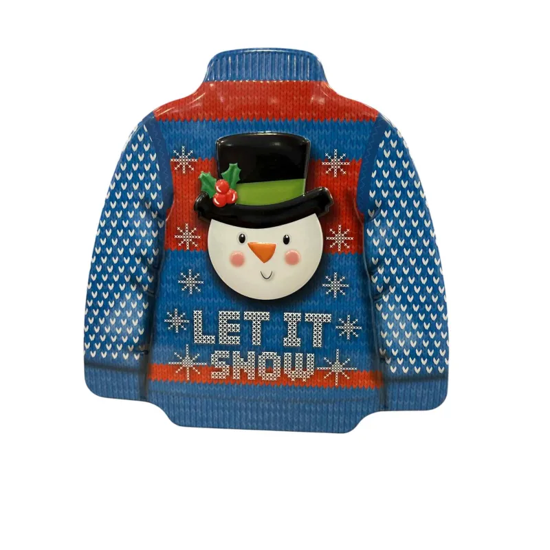 Νάκος ΑΒΕΕ - Μεταλλικό Κουτί, Let It Snow 16.5x16.5x6.5εκ 3094141-1