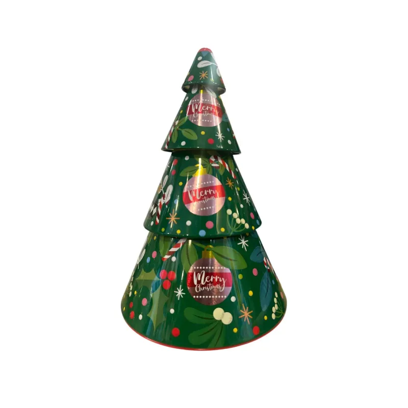 Νάκος ΑΒΕΕ - Μεταλλικό Κουτί Χριστουγεννιάτικο Δέντρο 17.5x28εκ 3094168-1