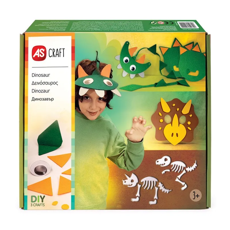 AS - Craft Δεινόσαυρος Παιχνίδι Με 3 Χειροτεχνίες 1038-31004
