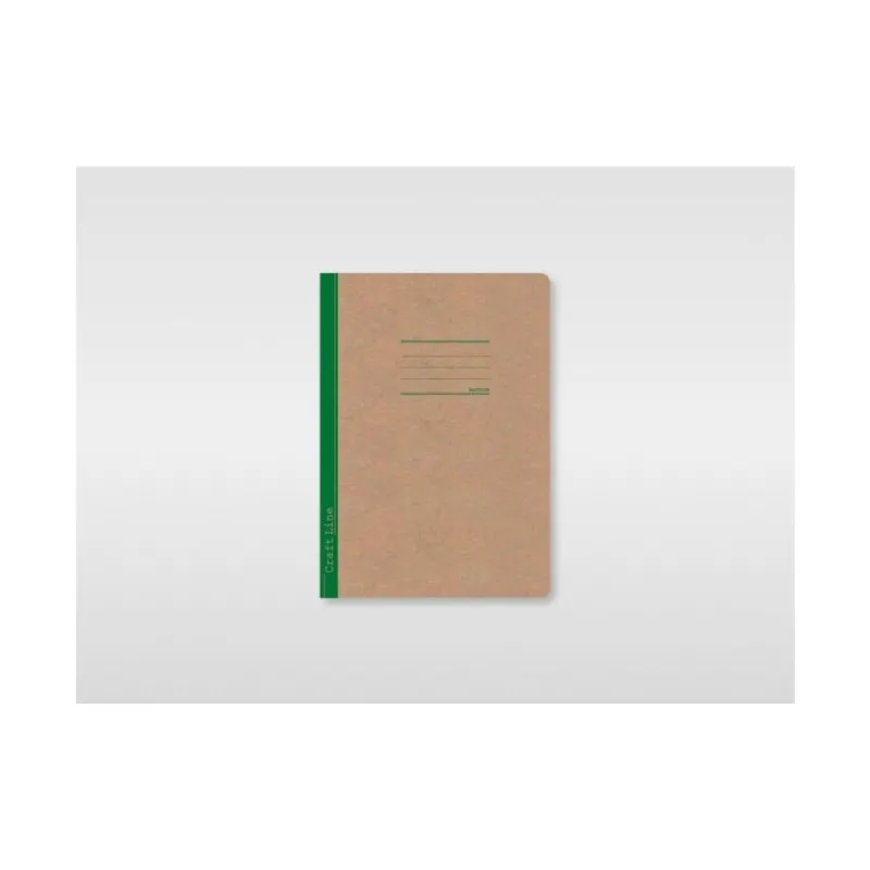 Salko Paper - Τετράδιο Ριγέ Καρφίτσα, Craft Line A4, 50 Φύλλα Πράσινο 3140