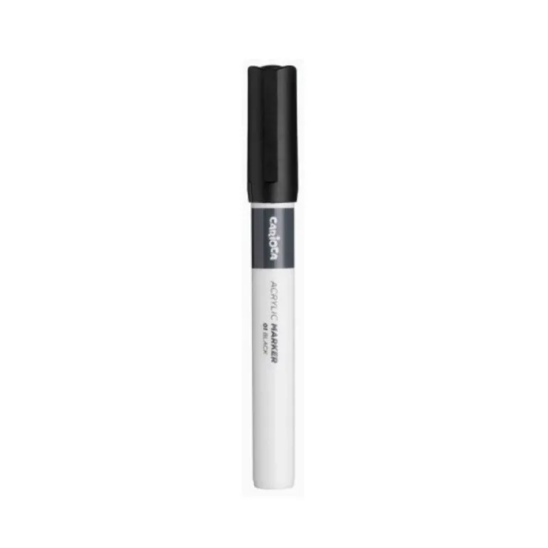 Carioca - Ακρυλικός Μαρκαδόρος 2mm Black (01) 31400