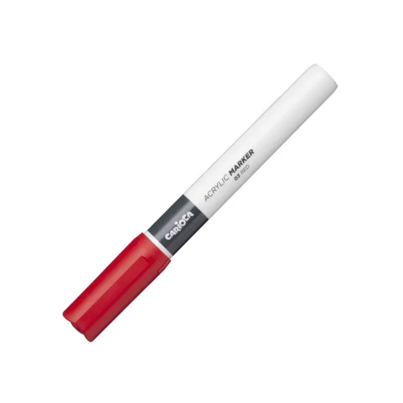 Carioca - Ακρυλικός Μαρκαδόρος 2mm Red (03) 31403