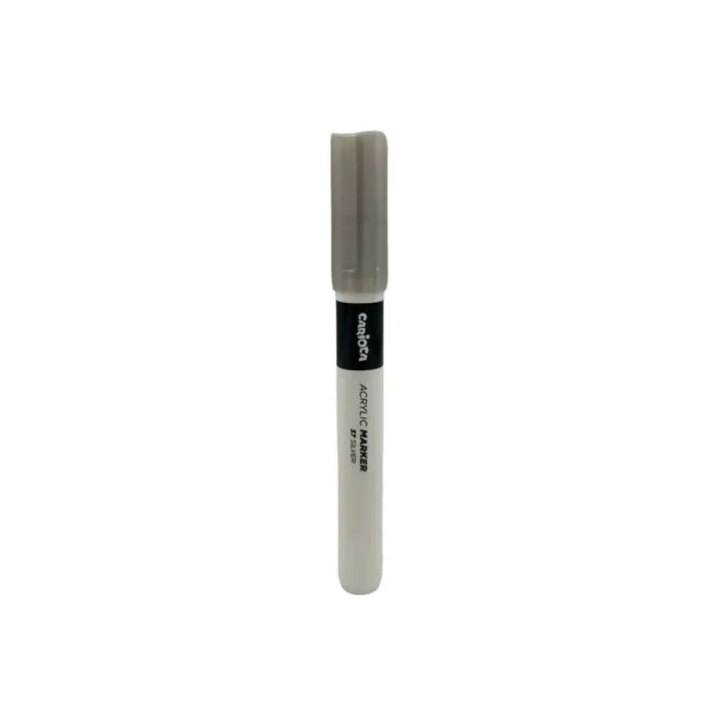 Carioca - Ακρυλικός Μαρκαδόρος 2mm Silver (37) 31437