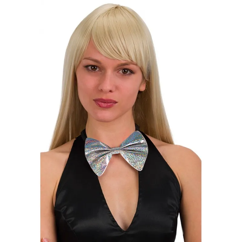 Carnival Toys - Παπιγιόν Μεταλιζέ Ασημί 03474