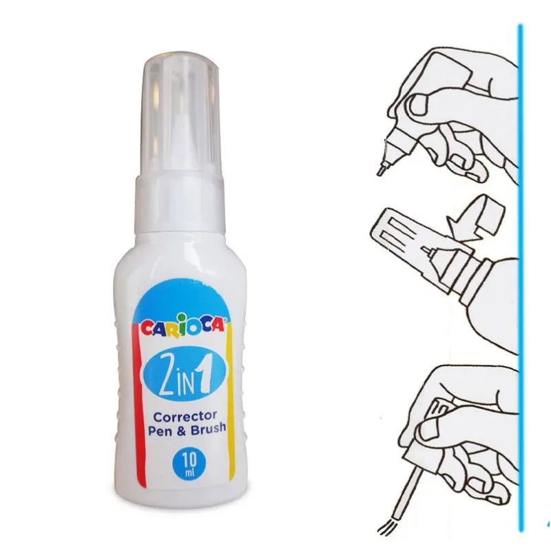 Carioca - Διορθωτικό Υγρό 2 In1 Pen & Brush 10Ml 32999