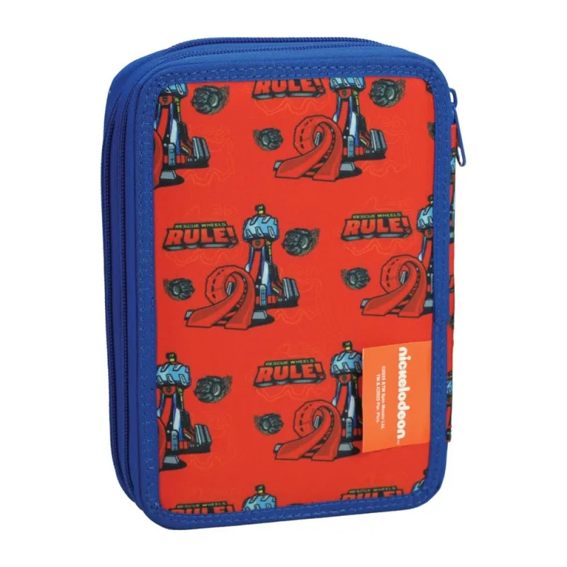 Gim – Κασετίνα Διπλή Γεμάτη, Paw Patrol Rescue Wheels 334-00100