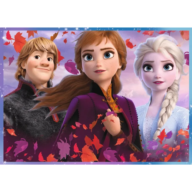 Trefl - Puzzle 4 in 1 ,Disney Frozen 2 Elsa Anna 54/48/35/70 Pcs 34323