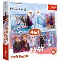 Trefl - Puzzle 4 in 1 ,Disney Frozen 2 Elsa Anna 54/48/35/70 Pcs 34323 Trefl - Puzzle 4 in 1 ,Disney Frozen 2 Elsa Anna 54/48/35/70 Pcs 34323