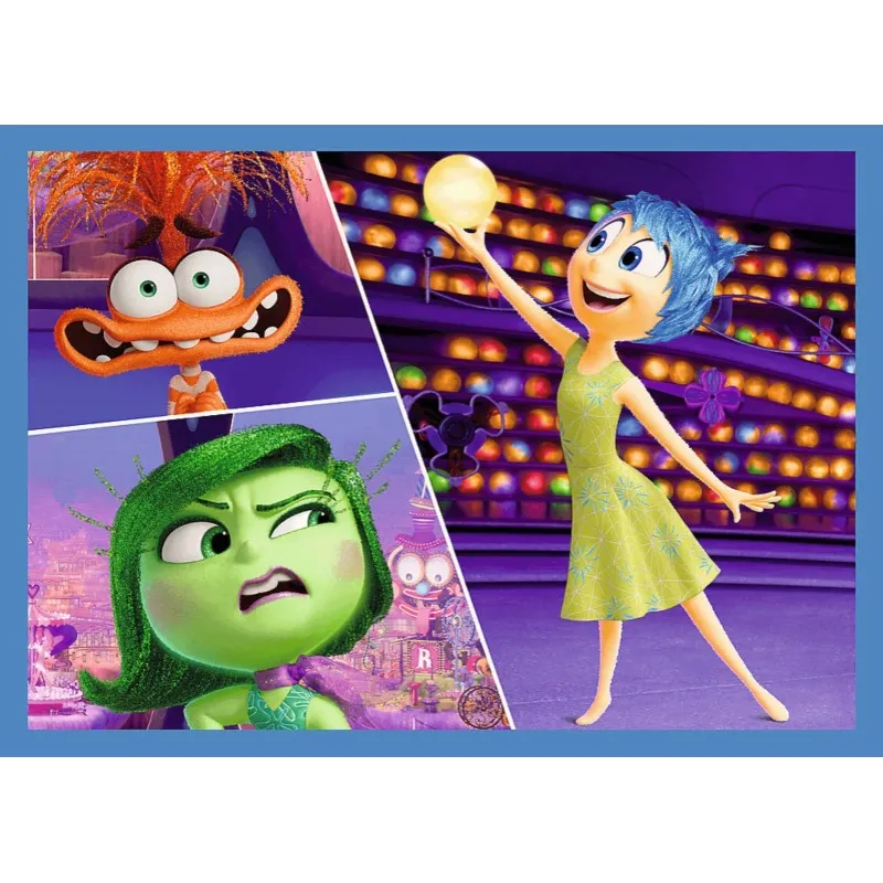 Trefl - Puzzle 4 in 1, Inside Out 2 Emotions Rule 54/48/35/70 Pcs 34652