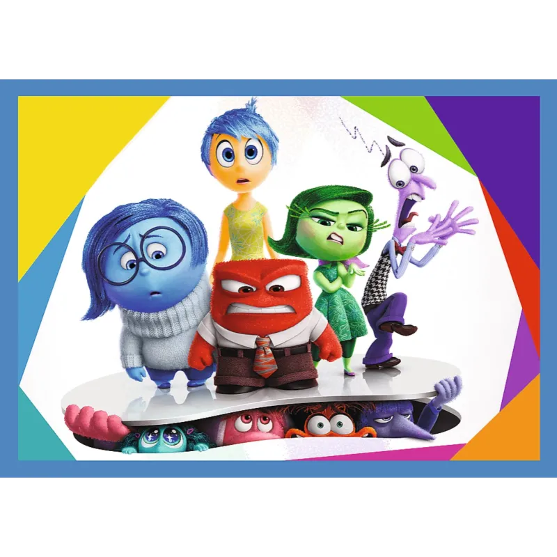 Trefl - Puzzle 4 in 1, Inside Out 2 Emotions Rule 54/48/35/70 Pcs 34652