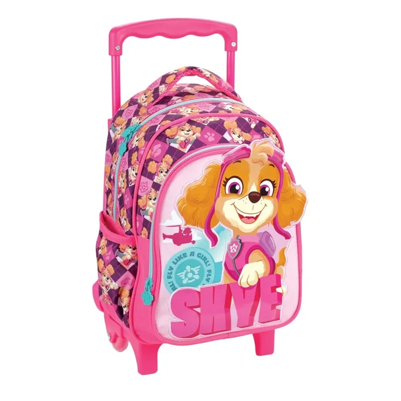 Gim - Σακίδιο Τρόλεϊ Νηπιαγωγείου 2 Θήκες, Paw Patrol, Skye 354-02072
