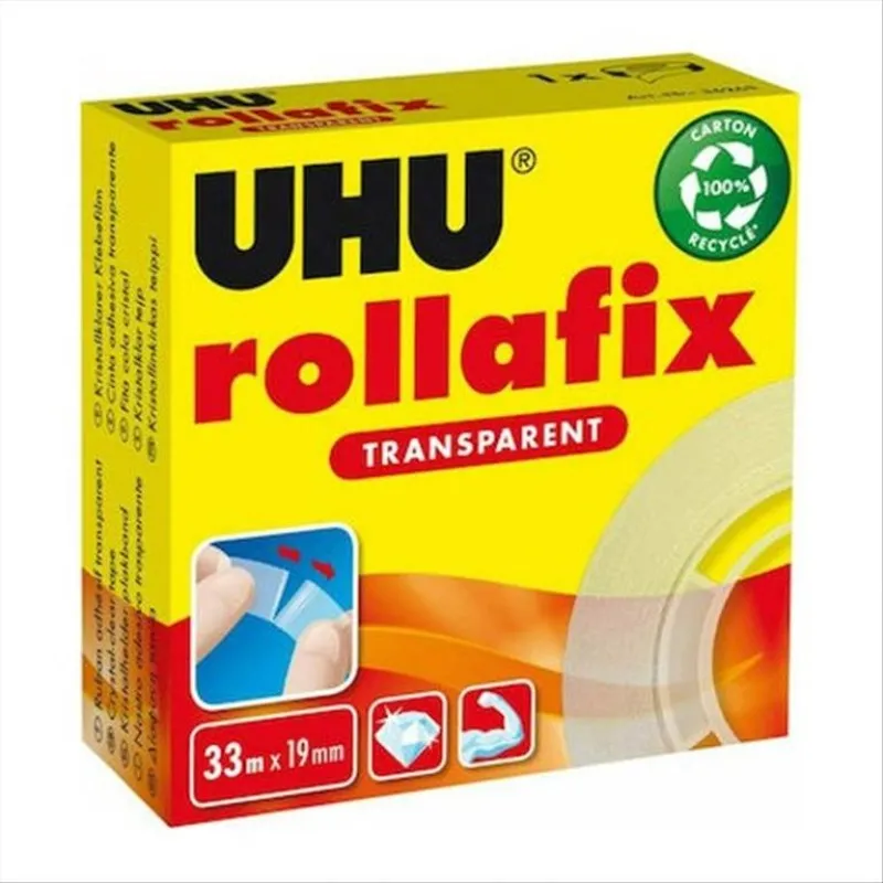 Uhu - Σελοτέιπ Rollafix Transparent 19mmx33m 36265