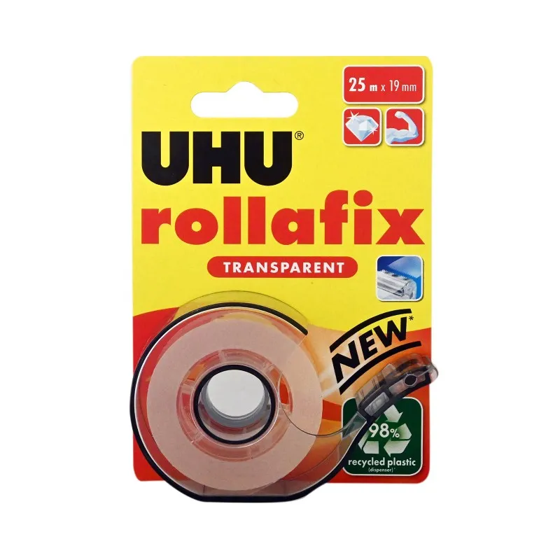 Uhu - Βάση Σελοτέιπ Rollafix Transparent 19mmx25m 36965
