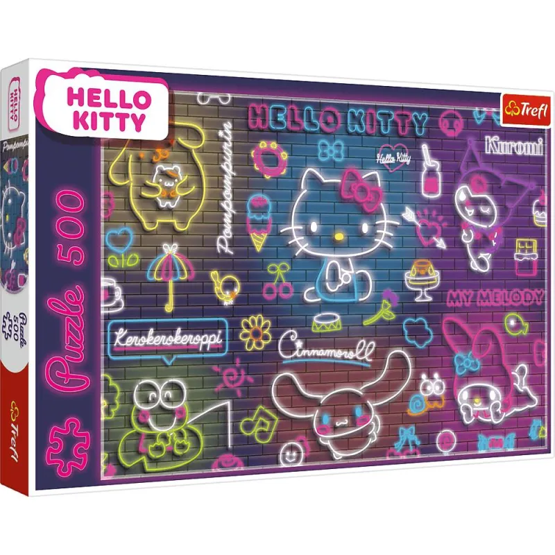 Trefl - Puzzle Neon Hello Kitty 500 Pcs 37523