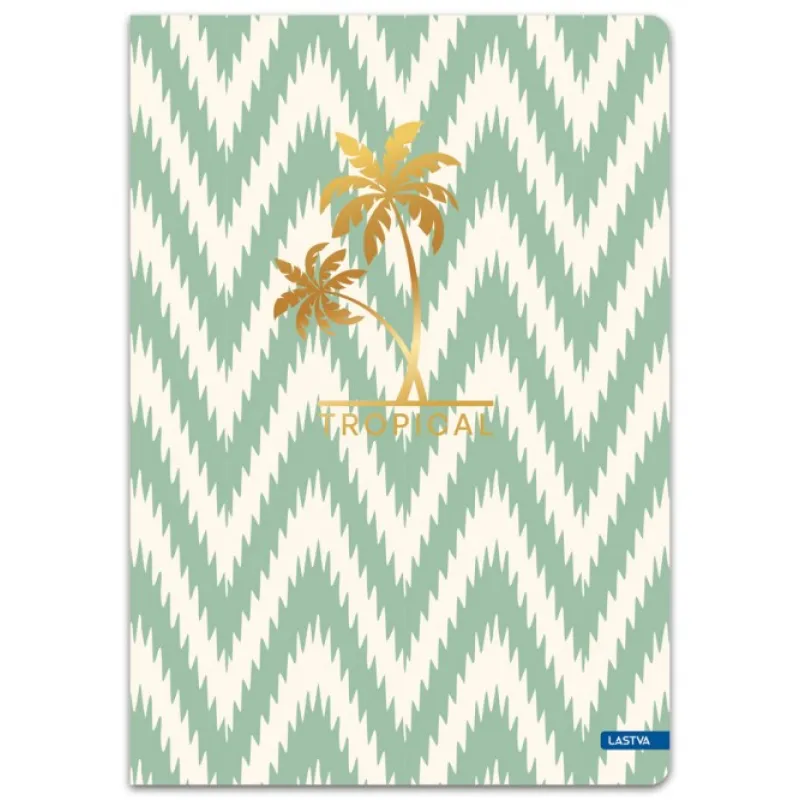 Lastva - Τετράδιο A5, 96 Φύλλων, Tropical Collection, Light Green 38079